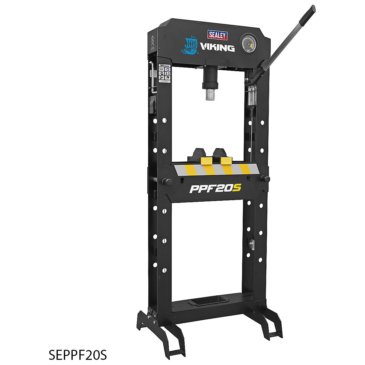 Sealey Viking Hydraulic Floor Type Press (Product illustration 2)-1
