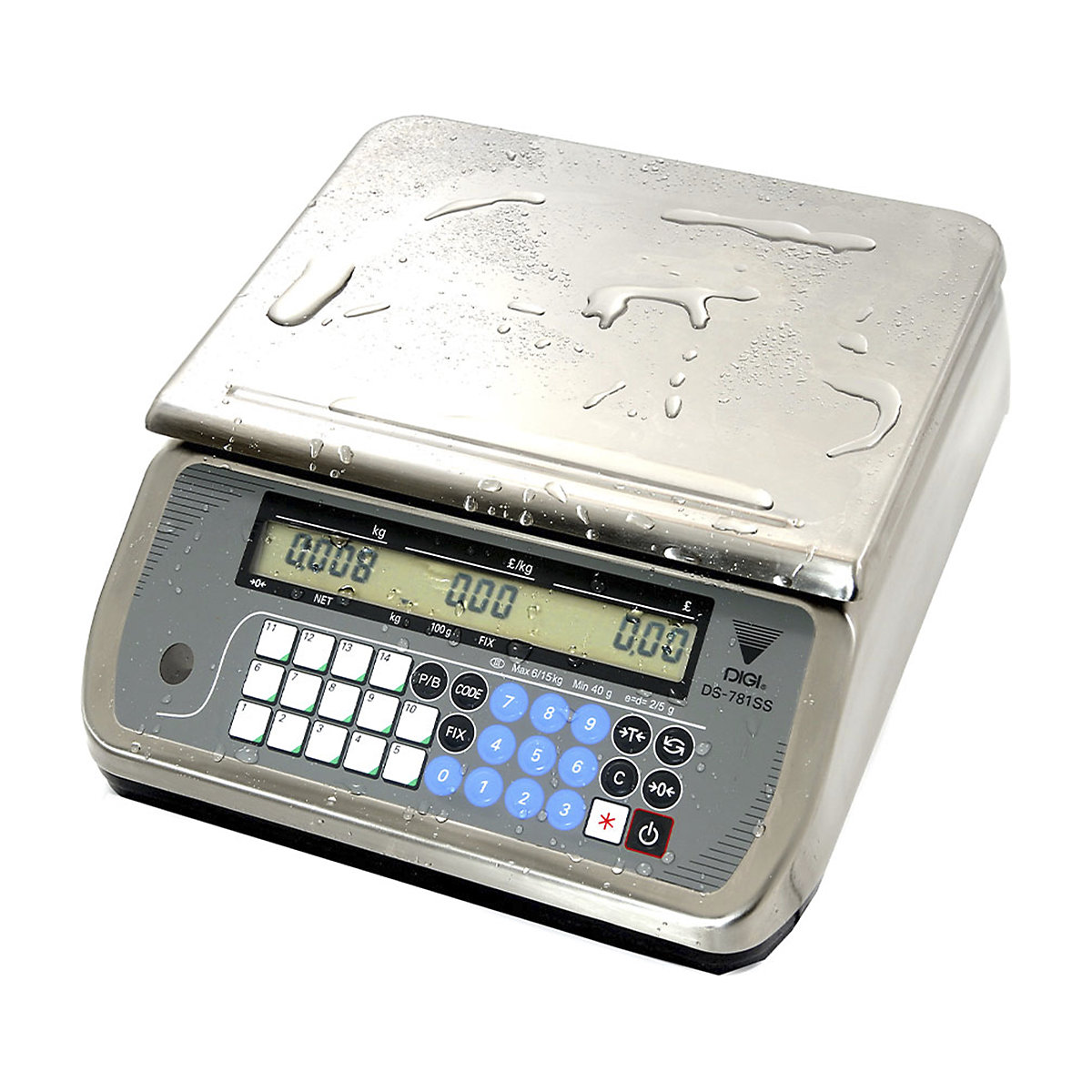 Marsden IP68 Waterproof Scale | 15kg Capacity | Trade Approved (Product illustration 2)-1