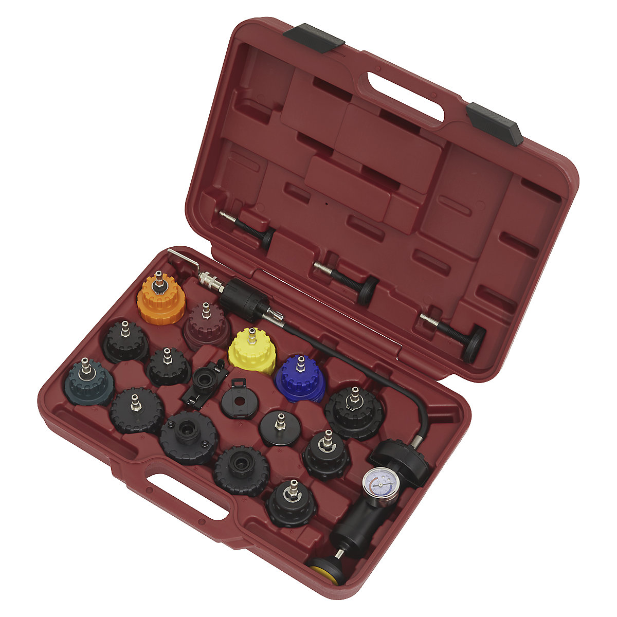 Sealey Cooling System Pressure Tester Kit | 20pc (Product illustration 2)-1