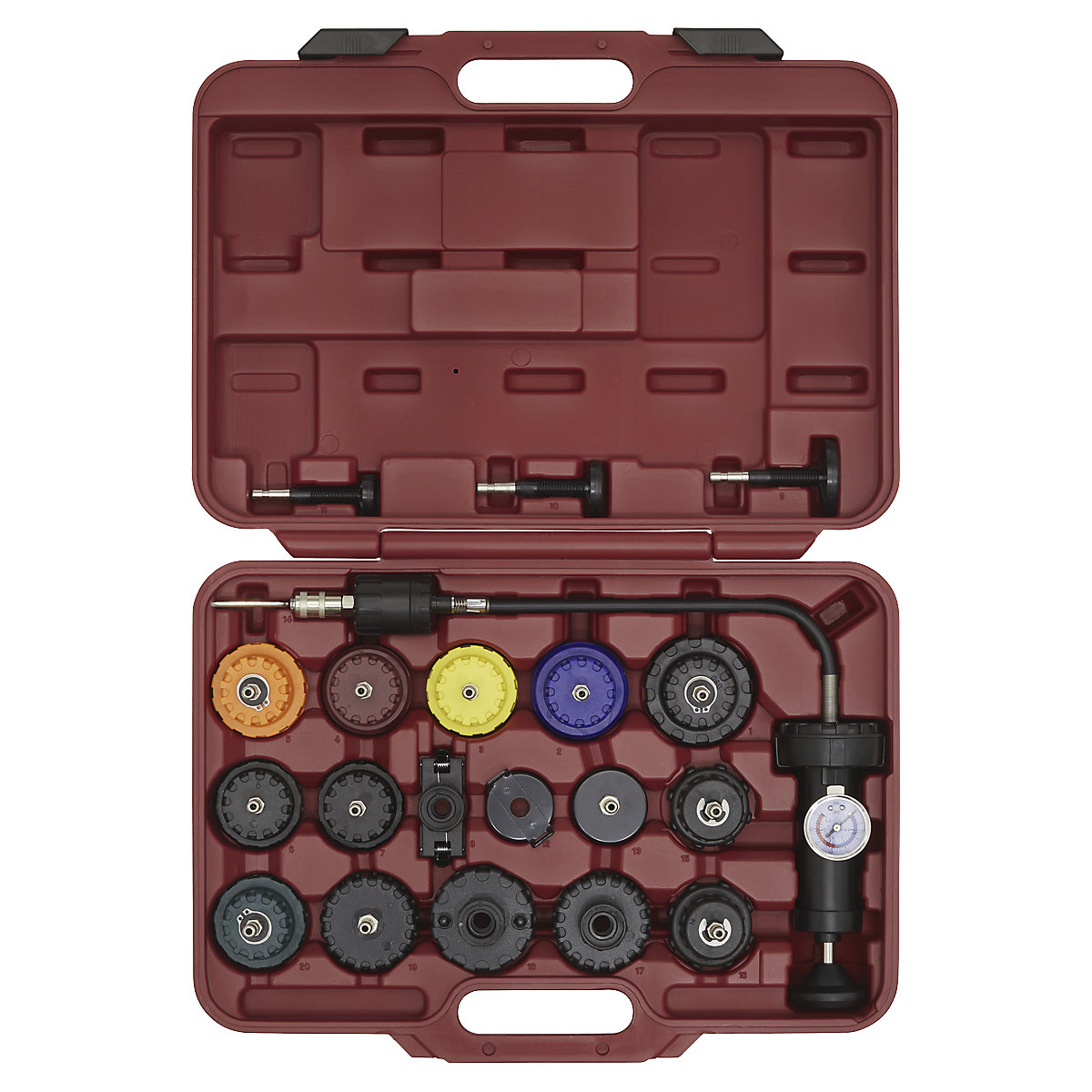 Sealey Cooling System Pressure Tester Kit | 20pc (Product illustration 3)-2