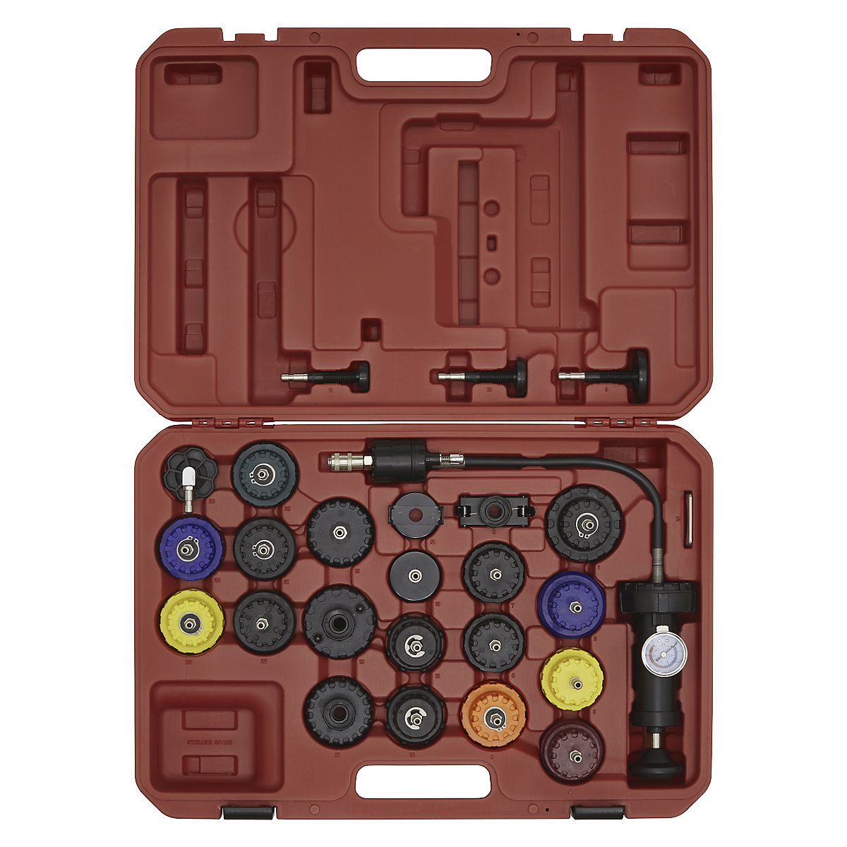 Sealey Cooling System Pressure Tester Kit | 25pc (Product illustration 3)-2
