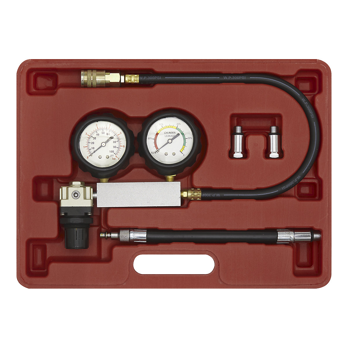 Sealey Cylinder Leakage Tester | 2-Gauge (Product illustration 2)-1