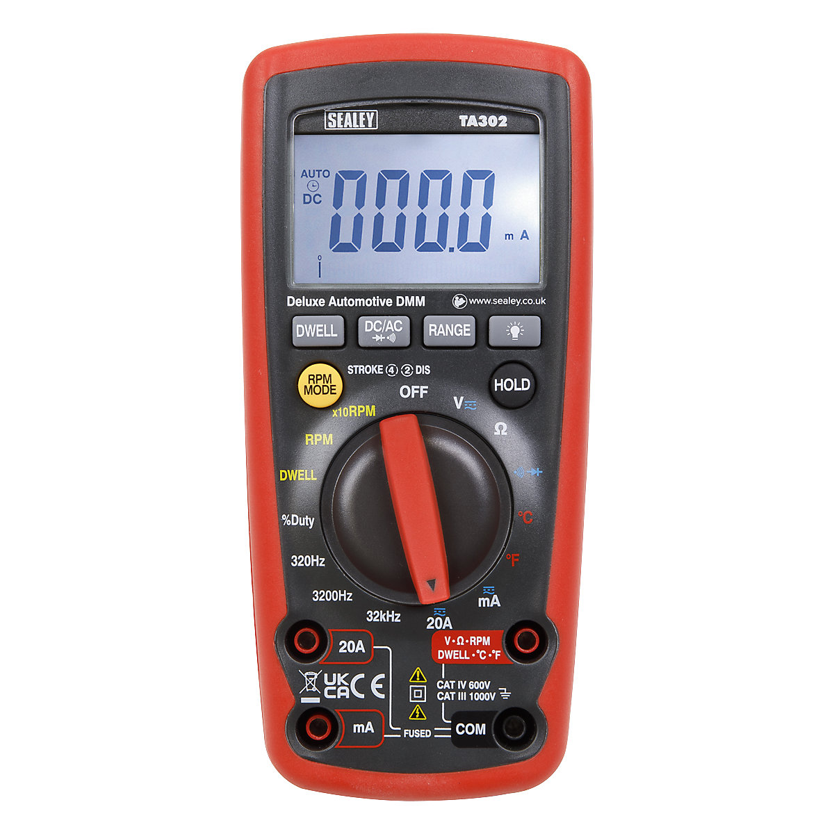Sealey Digital Automotive Analyser | 12-Function | Inductive Coupler (Product illustration 2)-1