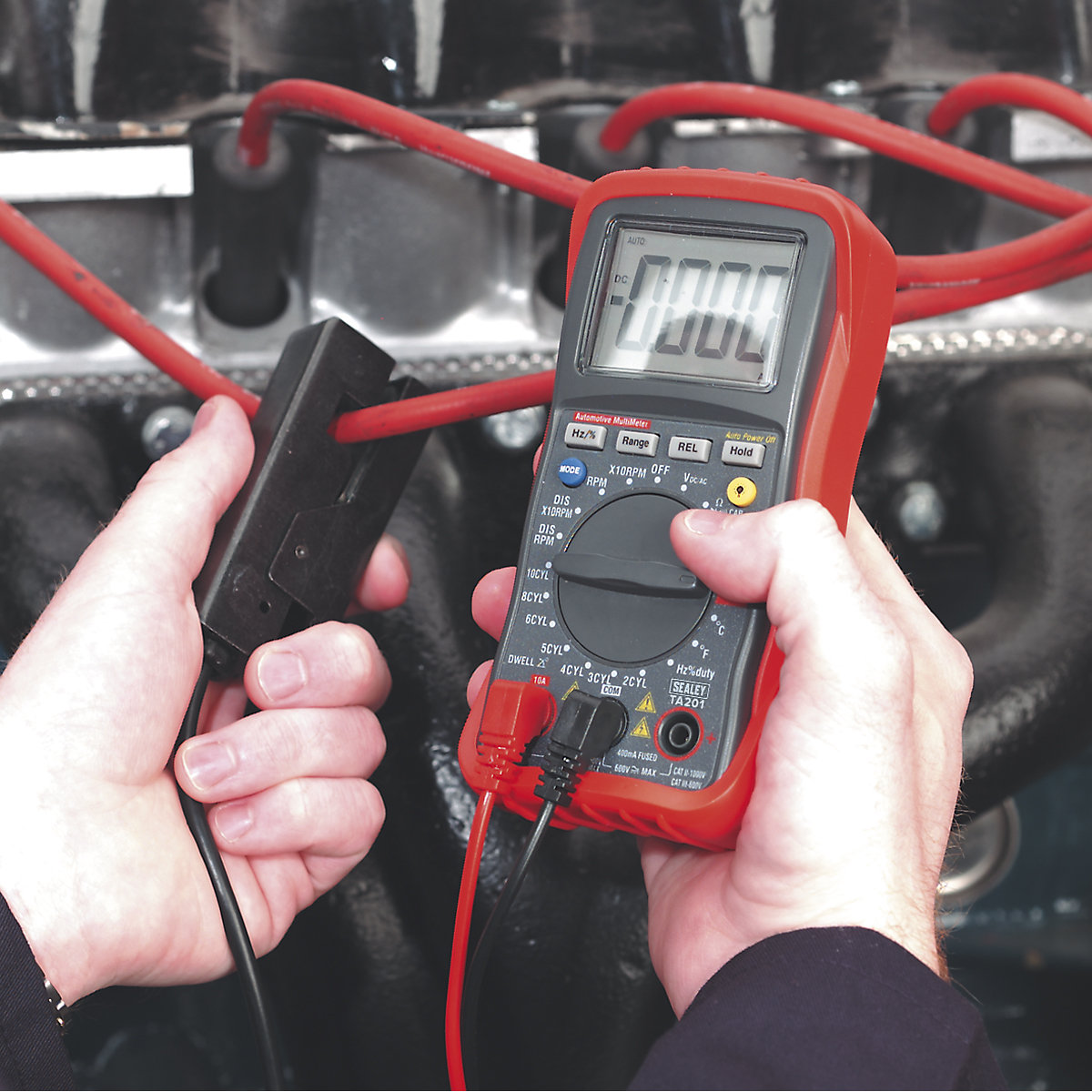 Sealey Digital Automotive Analyser | 13-Function | Inductive Coupler (Product illustration 5)-4