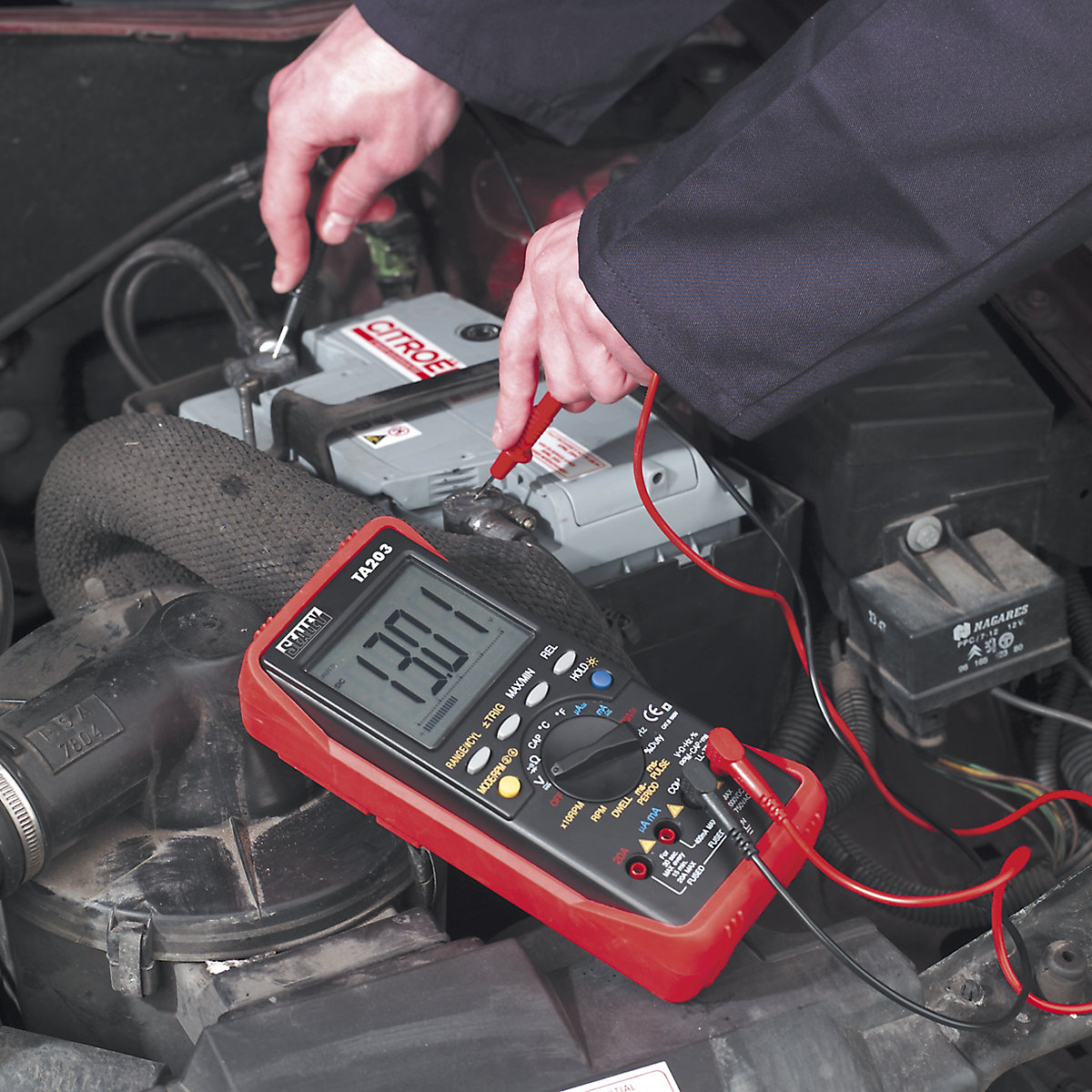 Sealey Digital Automotive Multimeter | With Bar Graph/PC Link (Product illustration 4)-3