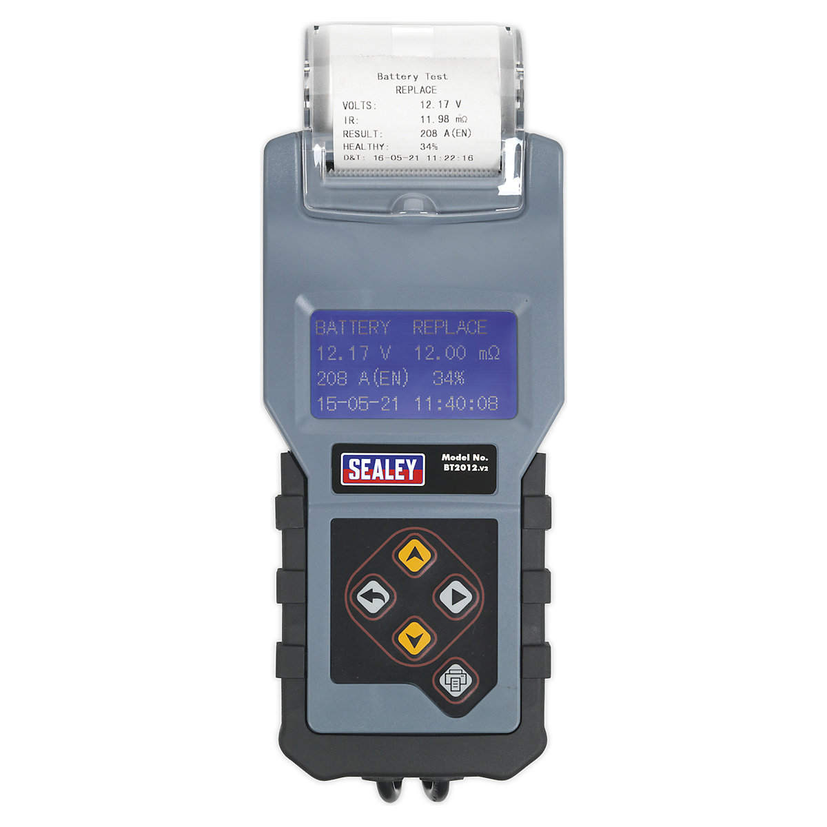 Sealey Digital Battery & Alternator Tester | 12V | With Printer (Product illustration 3)-2