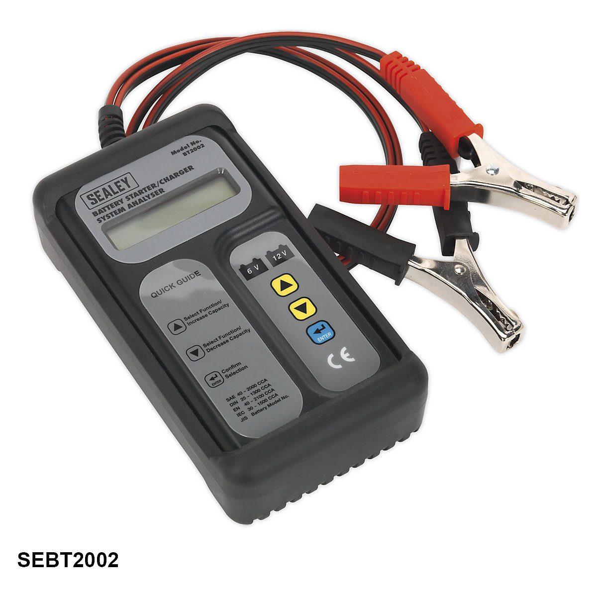 Sealey Digital Battery & Alternator Testers | 6/12V (Product illustration 2)-1