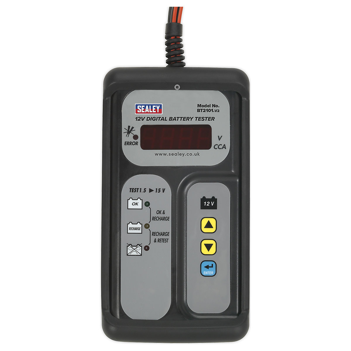 Sealey Digital Battery Tester | 12V (Product illustration 2)-1