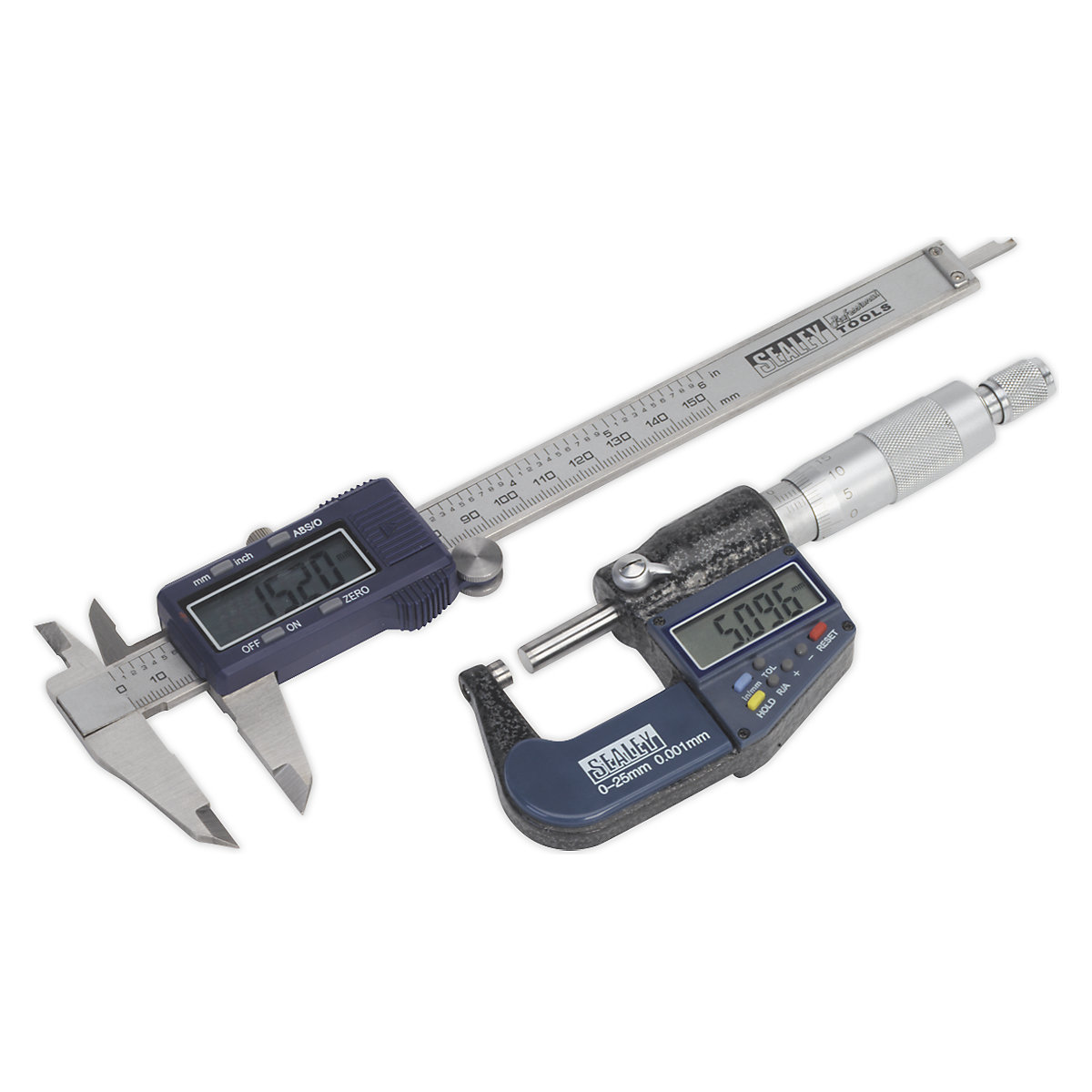 Sealey Digital Measuring Set | Digital Micrometer & Caliper, Sealey Digital Measuring Set | Digital Micrometer & Caliper, Sealey Digital Measuring Set | Digital Micrometer & Caliper-0