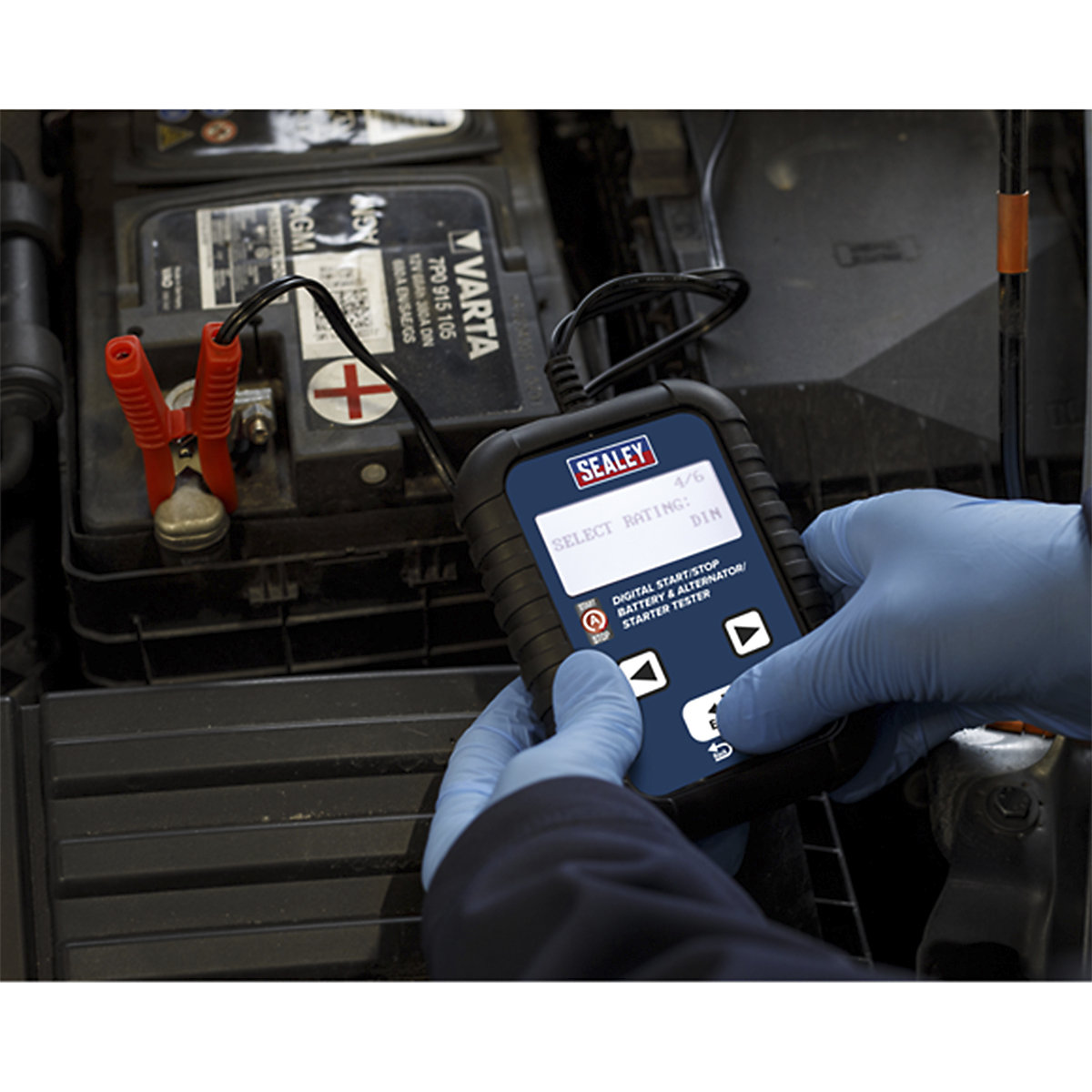 Sealey Digital Start/Stop Battery & Alternator Tester | 12/24V (Product illustration 4)-3