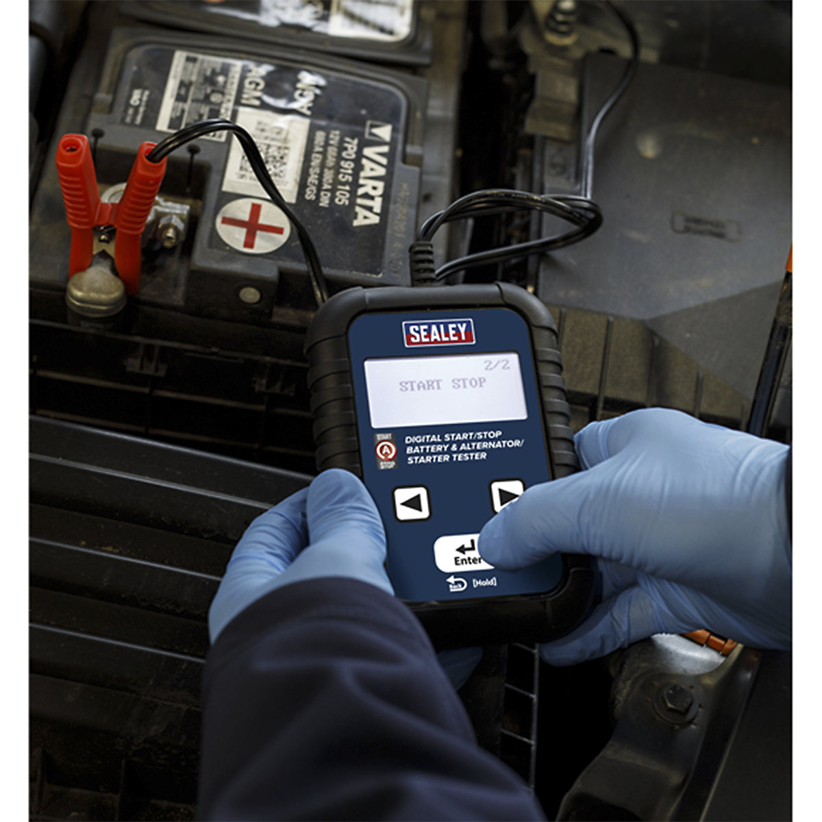 Sealey Digital Start/Stop Battery & Alternator Tester | 12/24V (Product illustration 3)-2