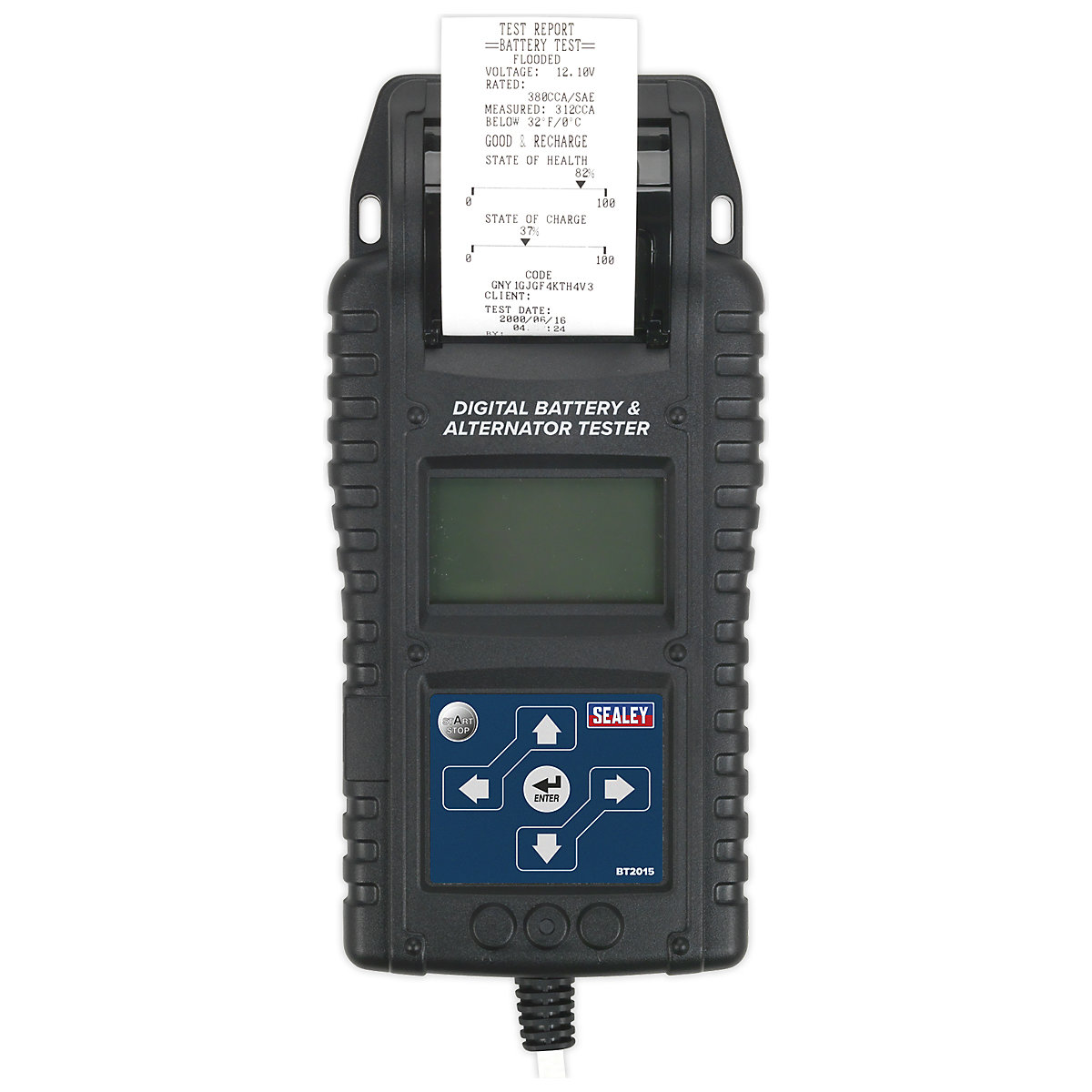 Sealey Digital Start/Stop Battery & Alternator Tester | 6/12/24V | With Printer | Windows Compatable (Product illustration 3)-2