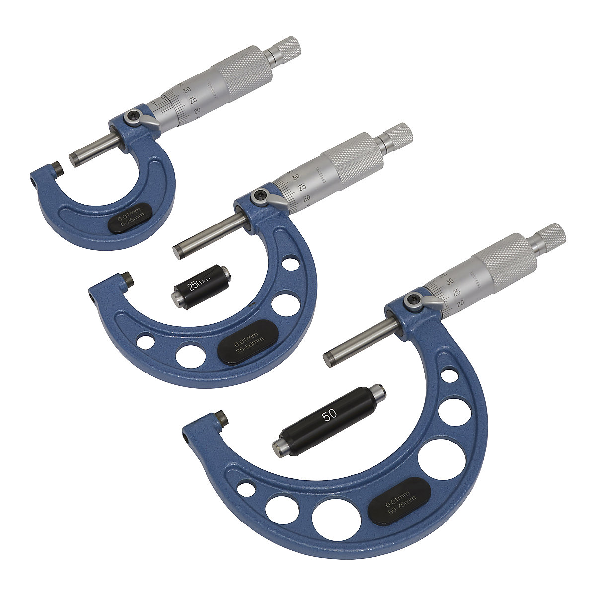 Sealey Micrometer Set | Metric | 3pc (Product illustration 4)-3