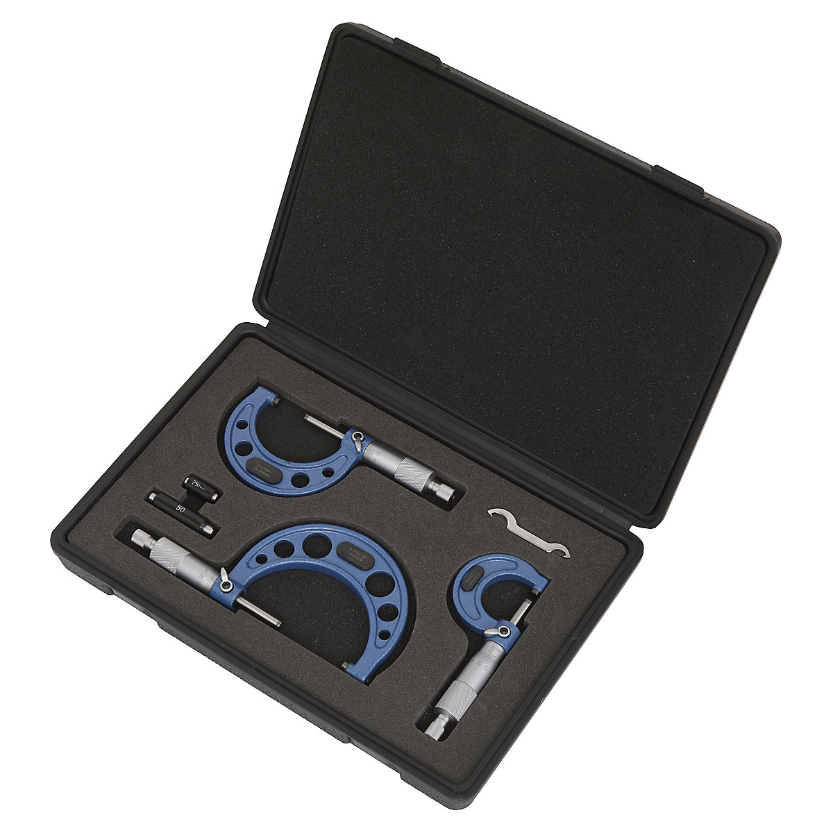 Sealey Micrometer Set | Metric | 3pc (Product illustration 2)-1