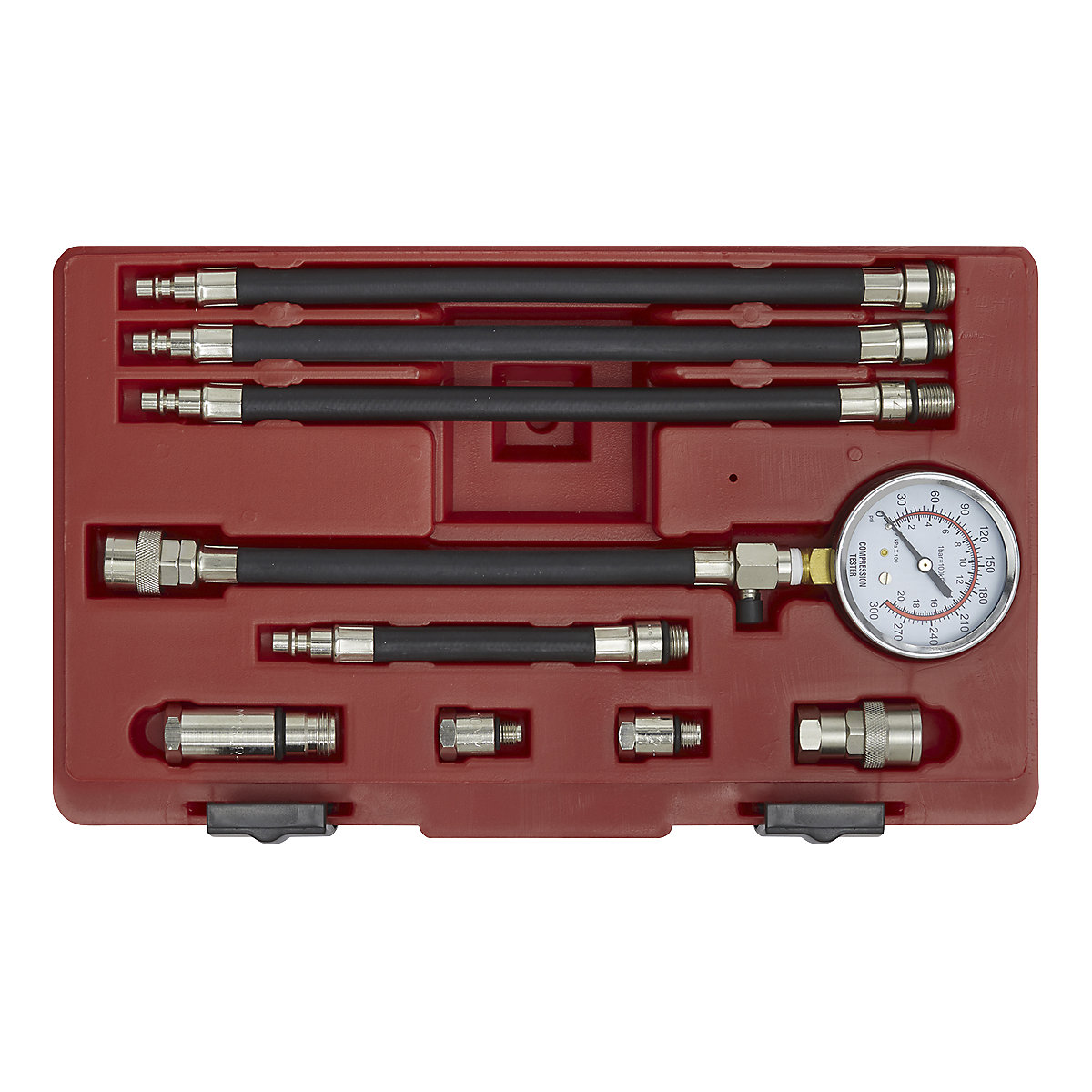 Sealey Petrol Compression Tester Kit | 10pc (Product illustration 3)-2