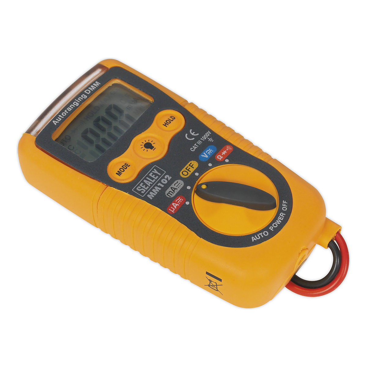Sealey Professional Auto-Ranging Digital Multimeter | Cat III (Product illustration 2)-1