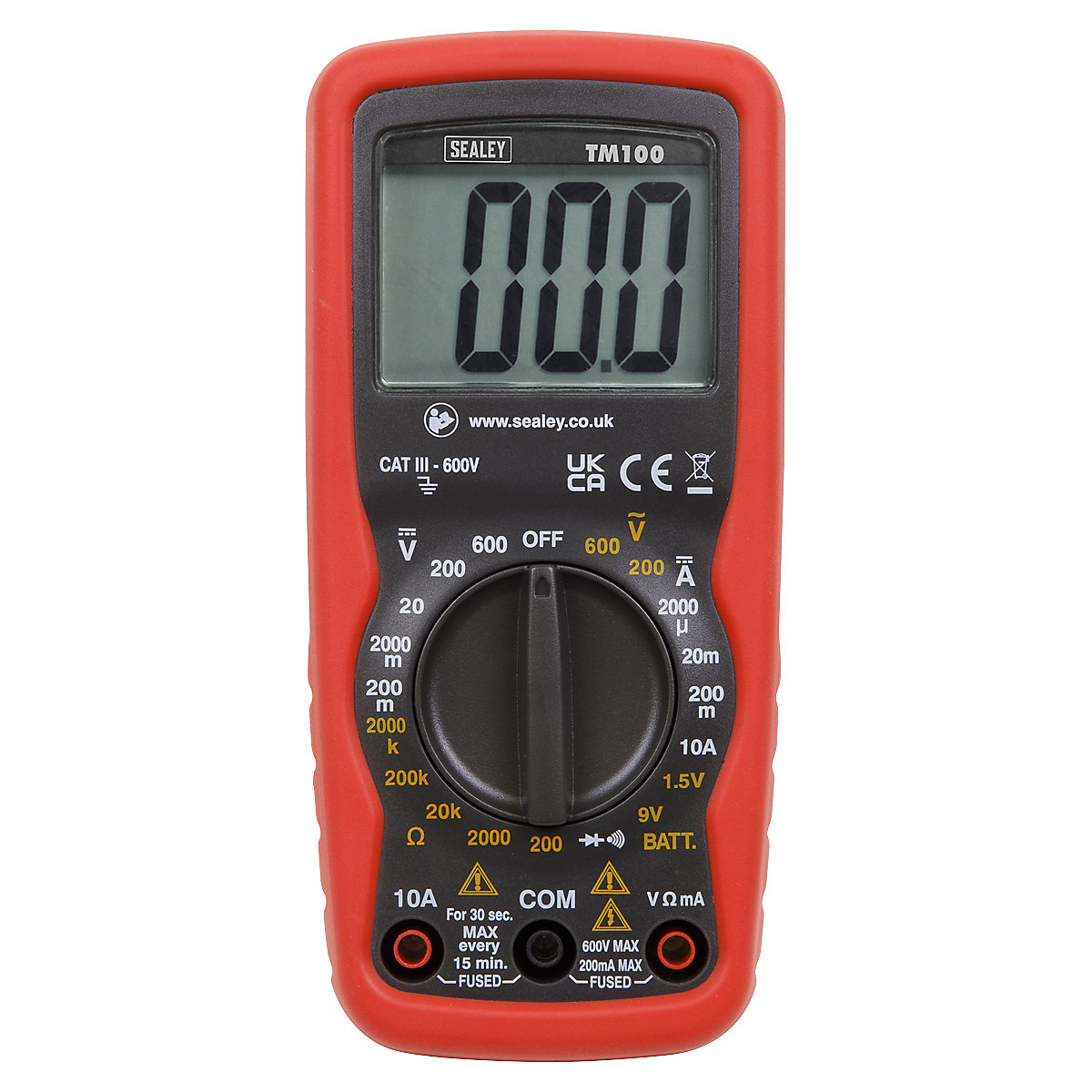 Sealey Professional Digital Multi Meter | 6-Function (Product illustration 2)-1
