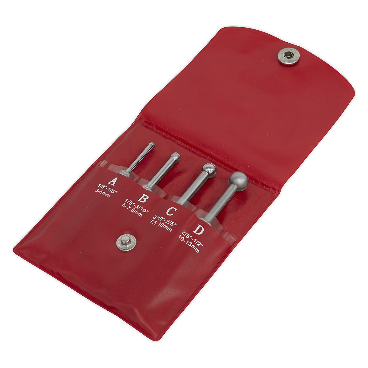 Sealey Small Hole Gauge Set | 4pc (Product illustration 2)-1