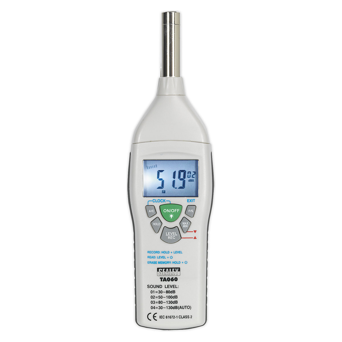 Sealey Sound Level Meter (Product illustration 3)-2
