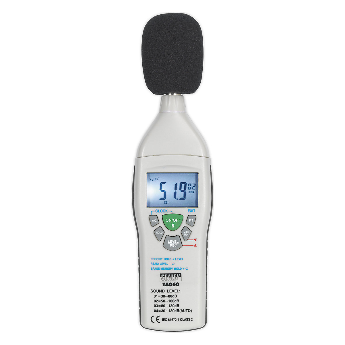 Sealey Sound Level Meter (Product illustration 4)-3
