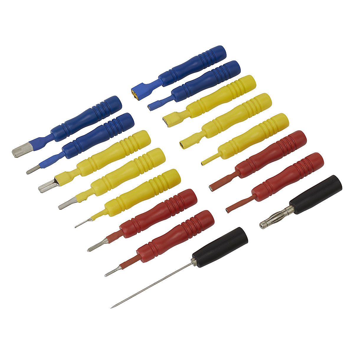 Sealey Test Lead Connector Set | 16pc (Product illustration 2)-1
