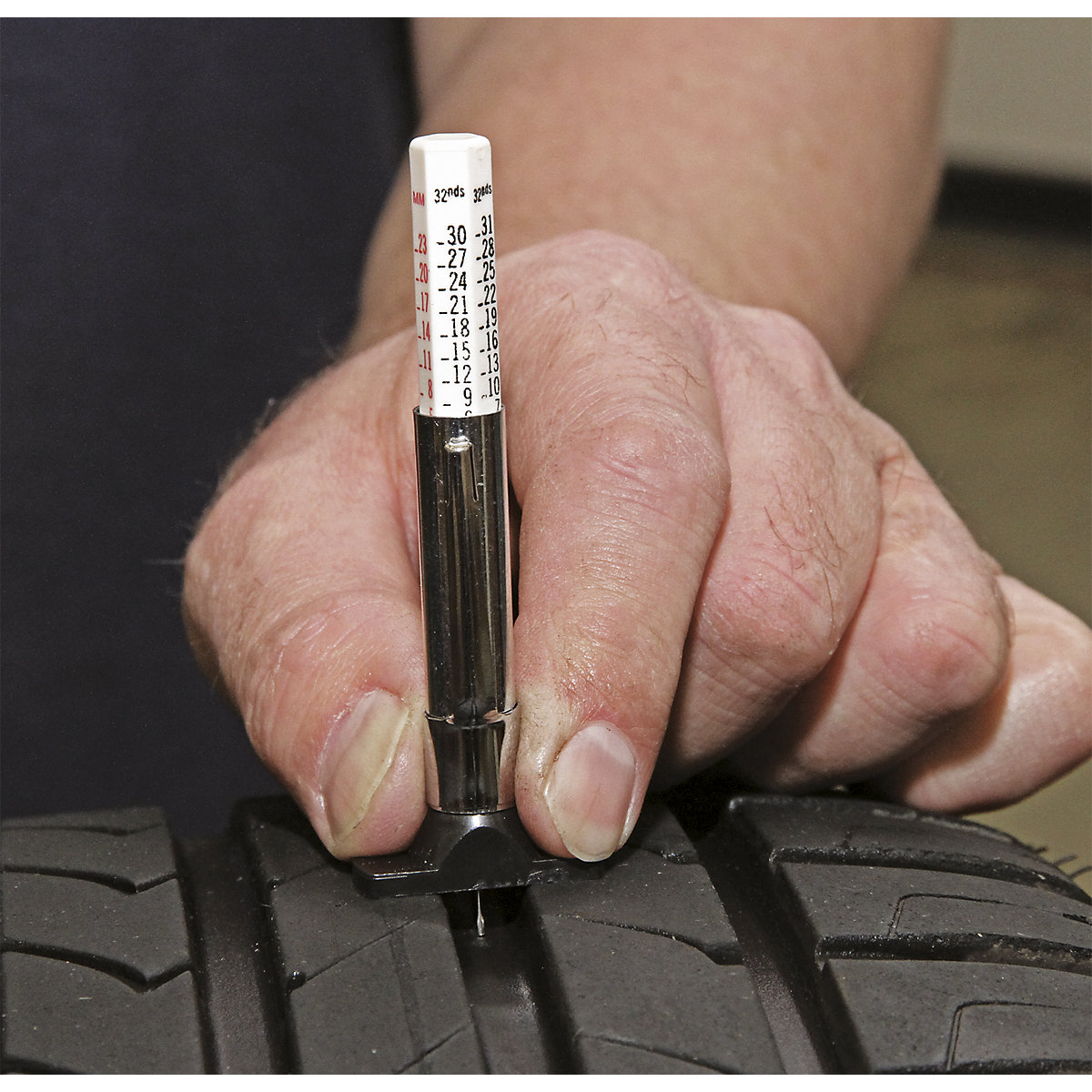 Sealey Tyre Tread Depth Gauge | Pocket Type (Product illustration 2)-1