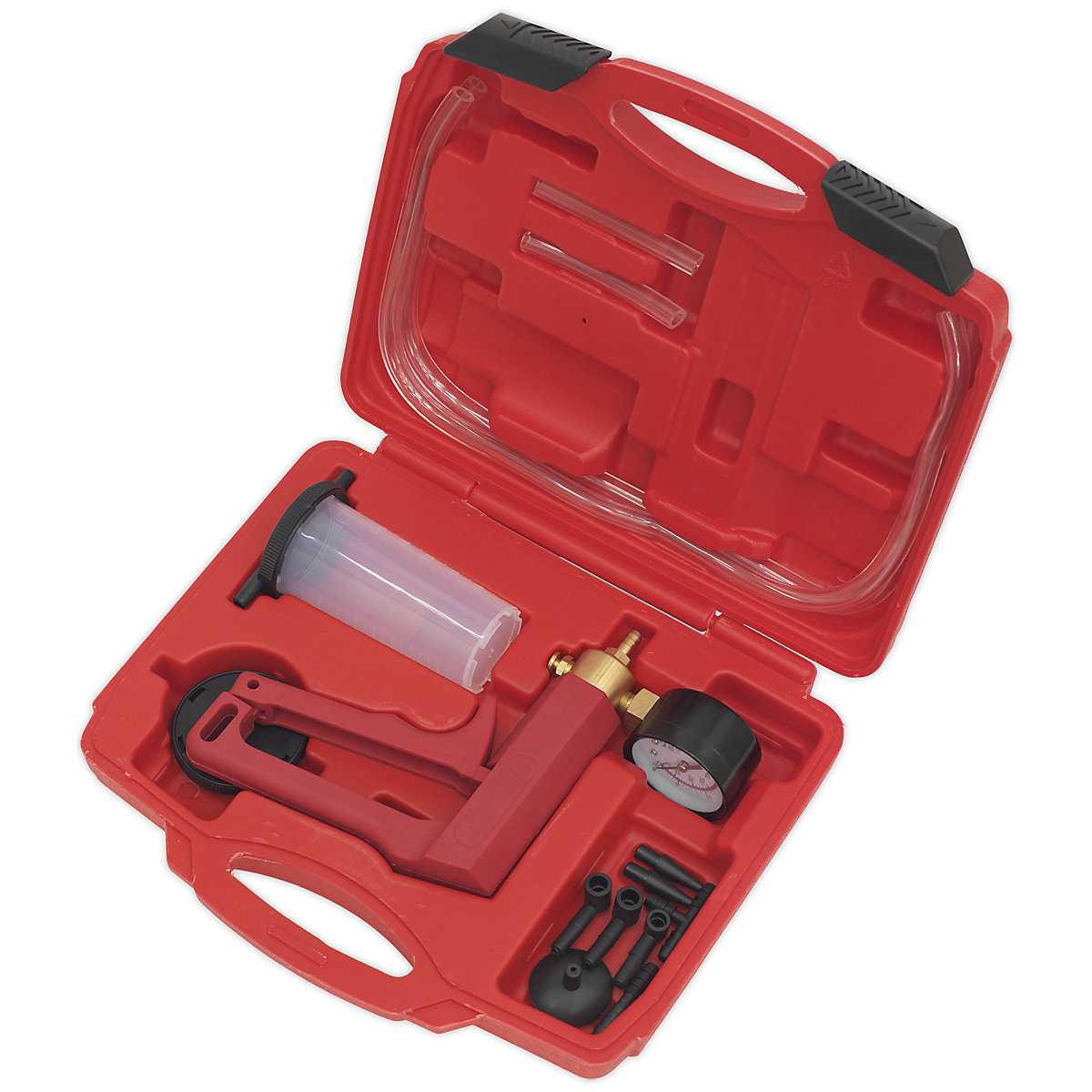 Sealey Vacuum Tester & Brake Bleeding Kit | 12pc (Product illustration 2)-1