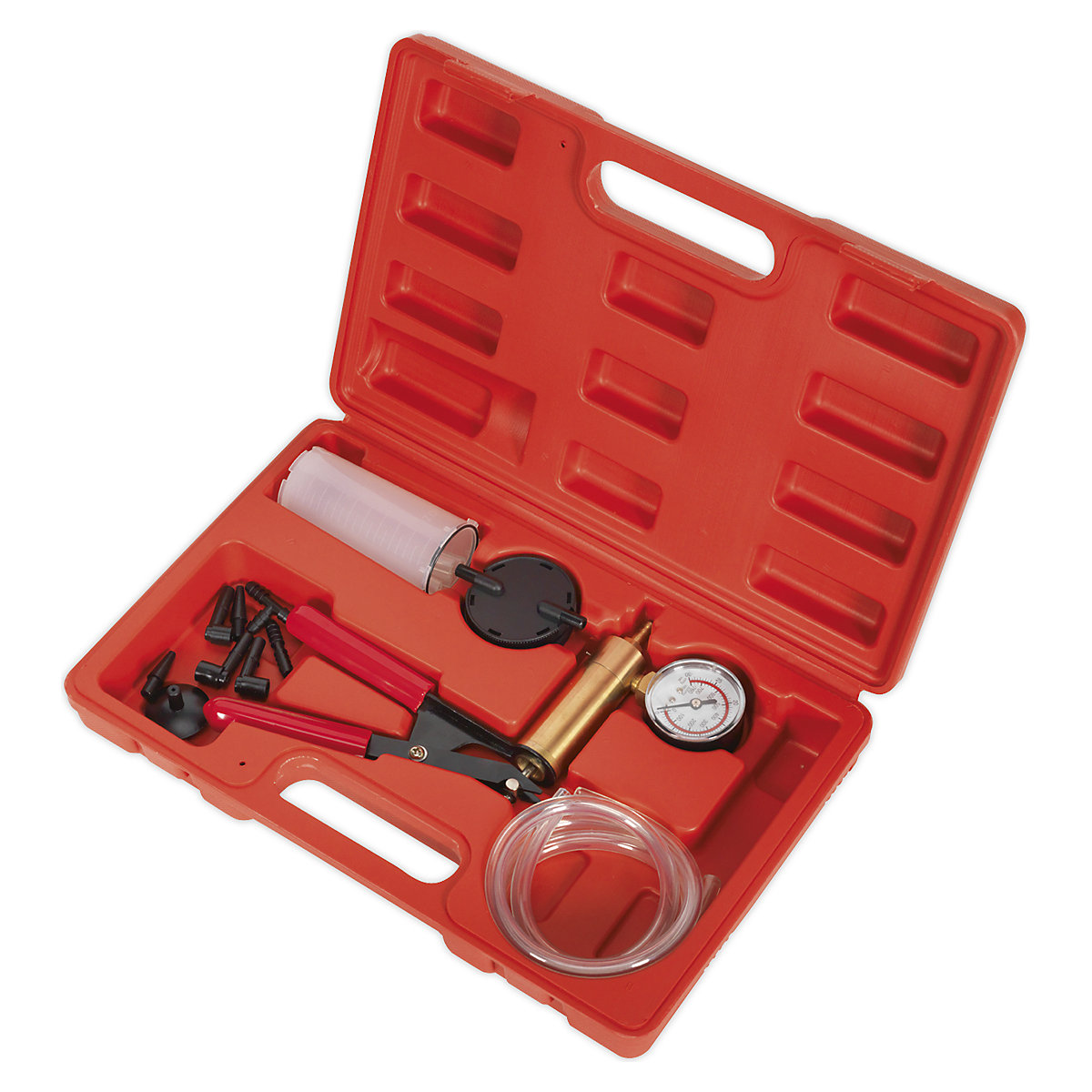 Sealey Vacuum Tester & Brake Bleeding Kit | 19pc (Product illustration 2)-1