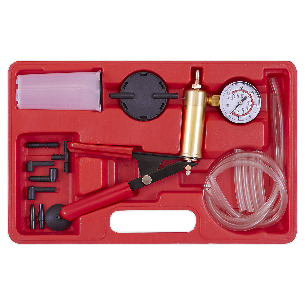 Sealey Vacuum Tester & Brake Bleeding Kit | 19pc (Product illustration 3)-2