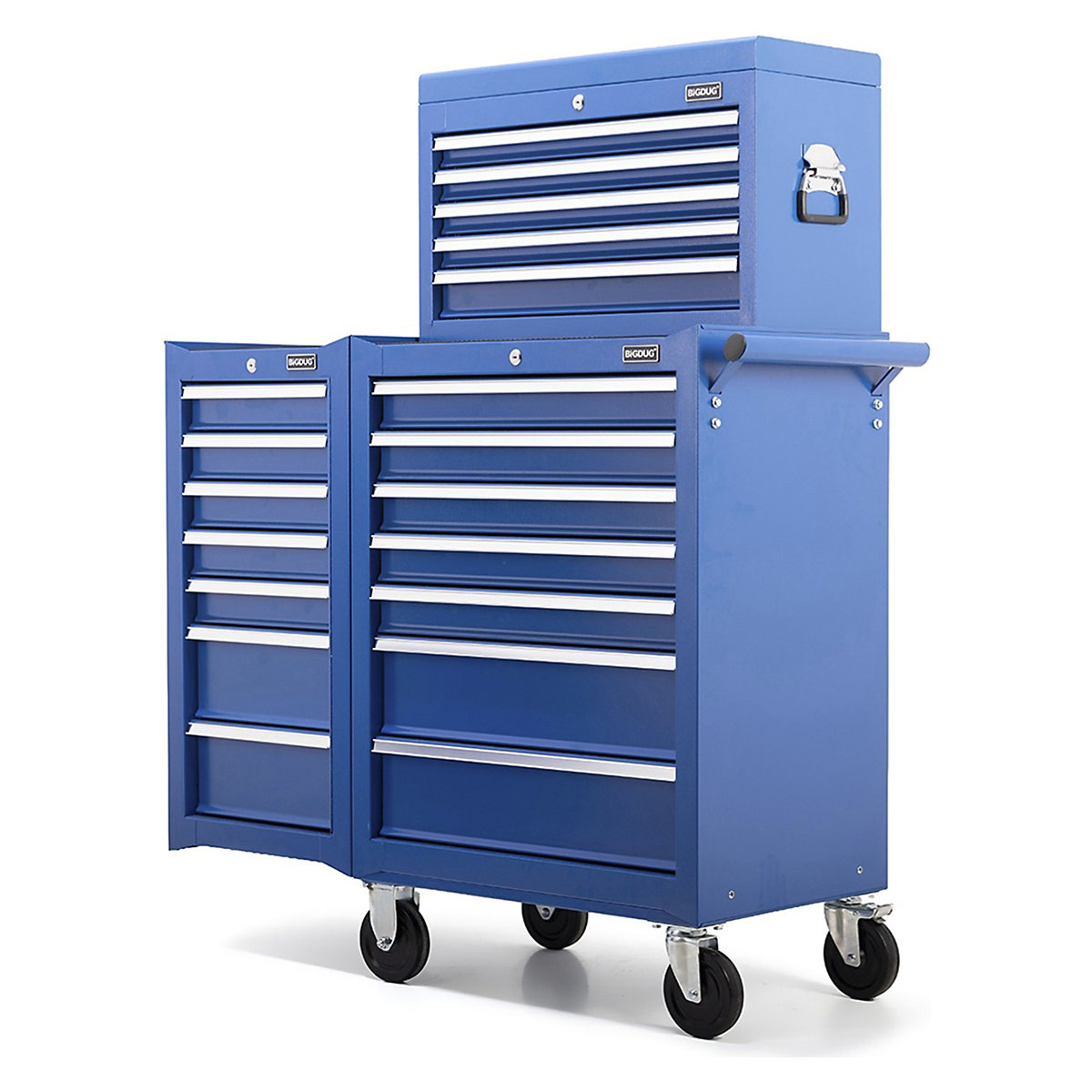 BiGDUG Essentials 27" Tool Chest Set with 7 Drawer Roller Cabinet, Hanging Cabinets & Top Chest (Product illustration 3)-2