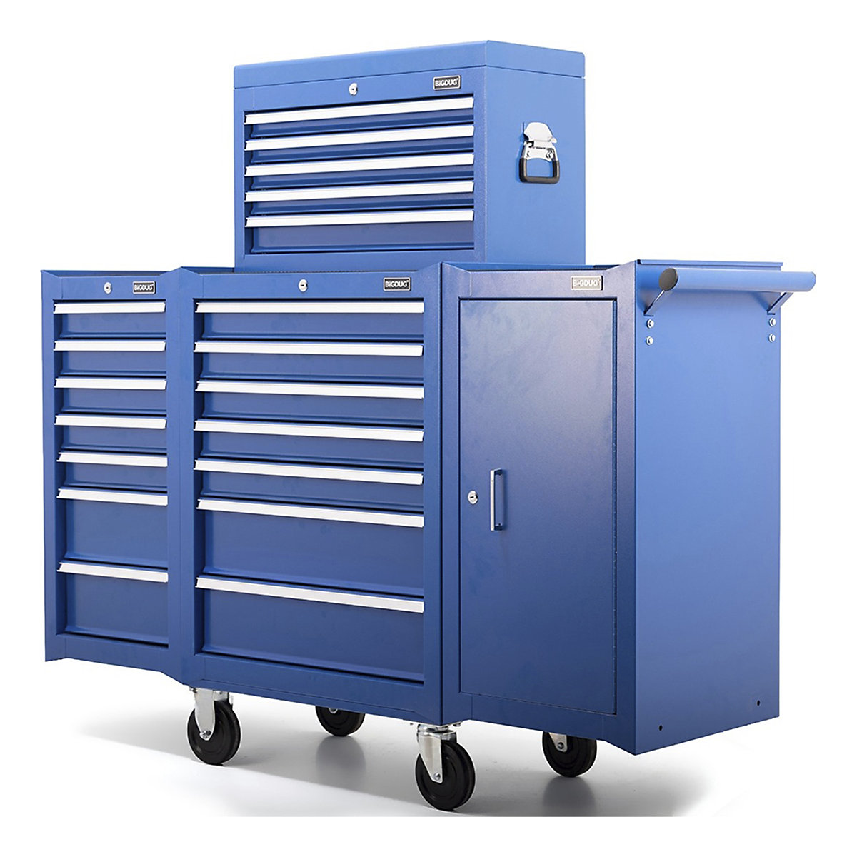BiGDUG Essentials 27" Tool Chest Set with 7 Drawer Roller Cabinet, Hanging Cabinets & Top Chest (Product illustration 11)-10