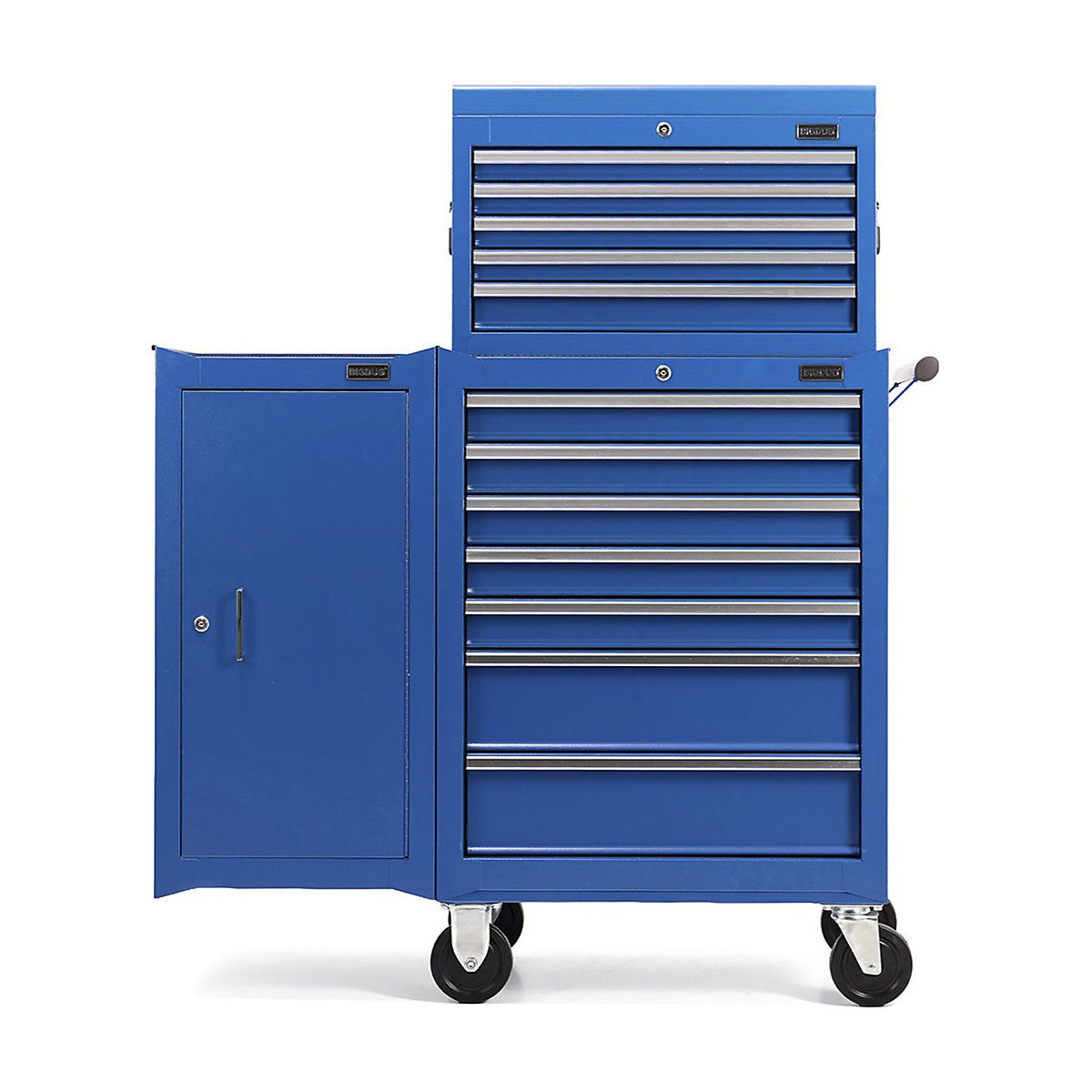 BiGDUG Essentials 27" Tool Chest Set with 7 Drawer Roller Cabinet, Hanging Cabinets & Top Chest