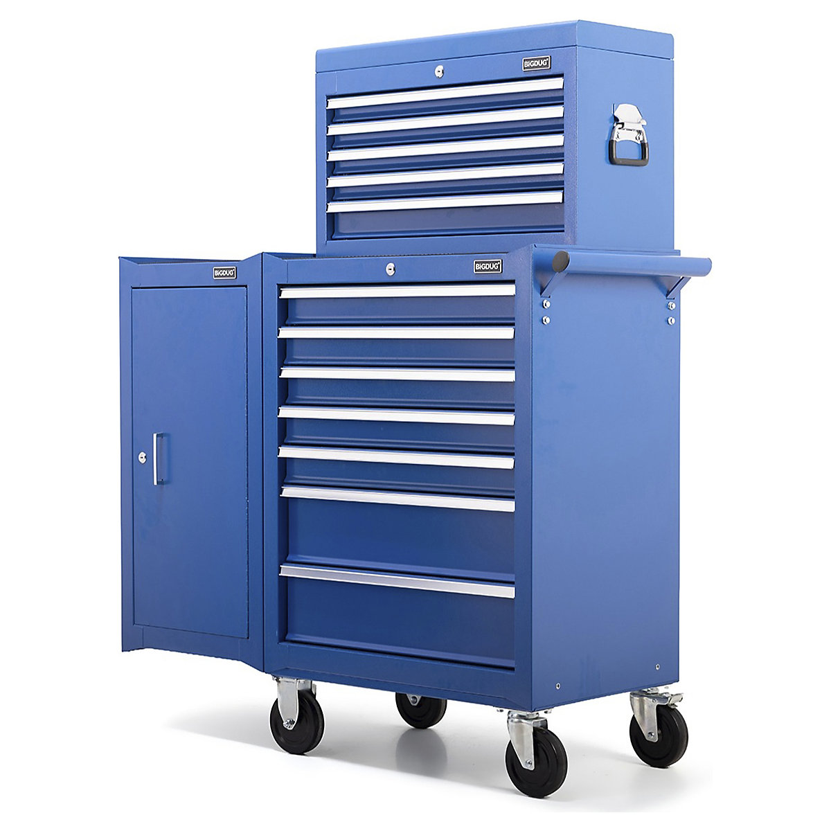 BiGDUG Essentials 27" Tool Chest Set with 7 Drawer Roller Cabinet, Hanging Cabinets & Top Chest (Product illustration 7)-6
