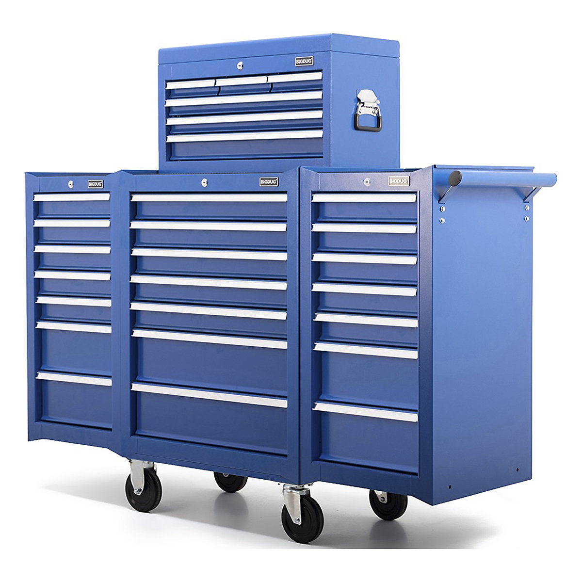 BiGDUG Essentials 27" Tool Chest Set with 7 Drawer Roller Cabinet, Hanging Cabinets & Top Chest (Product illustration 6)-5
