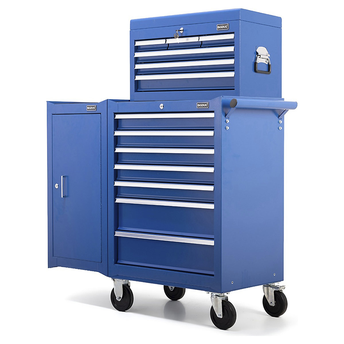 BiGDUG Essentials 27" Tool Chest Set with 7 Drawer Roller Cabinet, Hanging Cabinets & Top Chest (Product illustration 8)-7