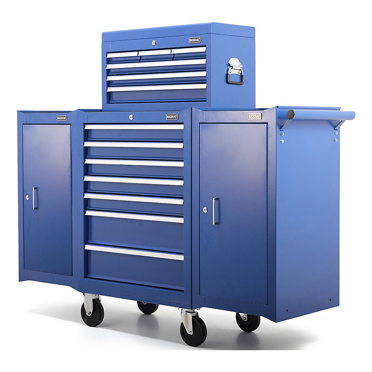 BiGDUG Essentials 27" Tool Chest Set with 7 Drawer Roller Cabinet, Hanging Cabinets & Top Chest (Product illustration 10)-9