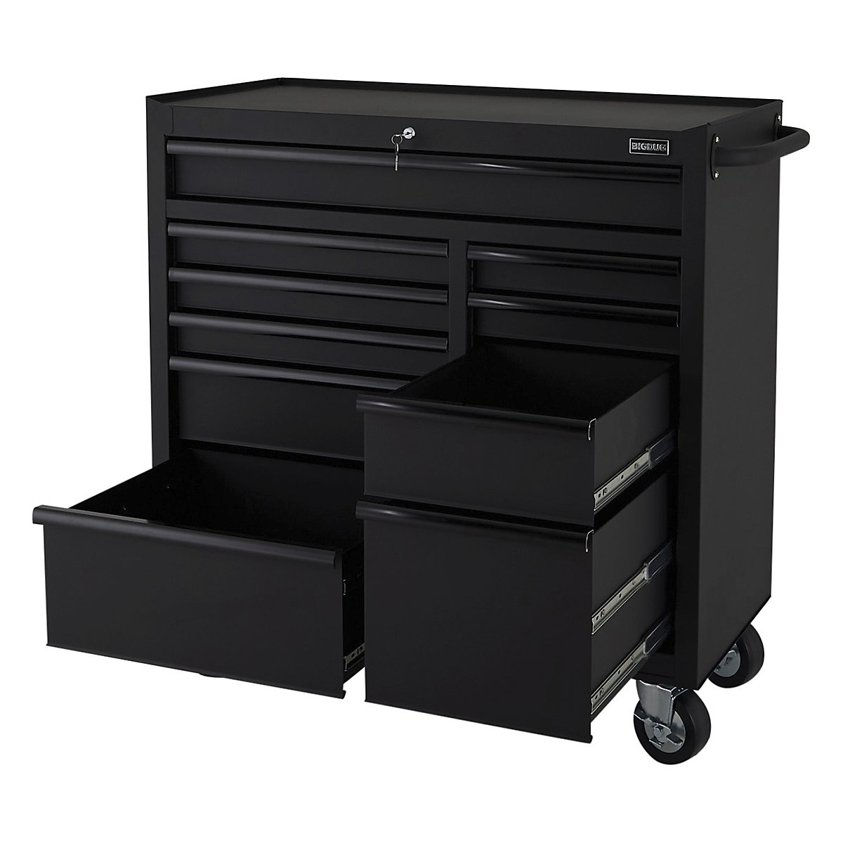 BiGDUG Pro 41" 10 Drawer Mobile Tool Cabinet (Product illustration 2)-1