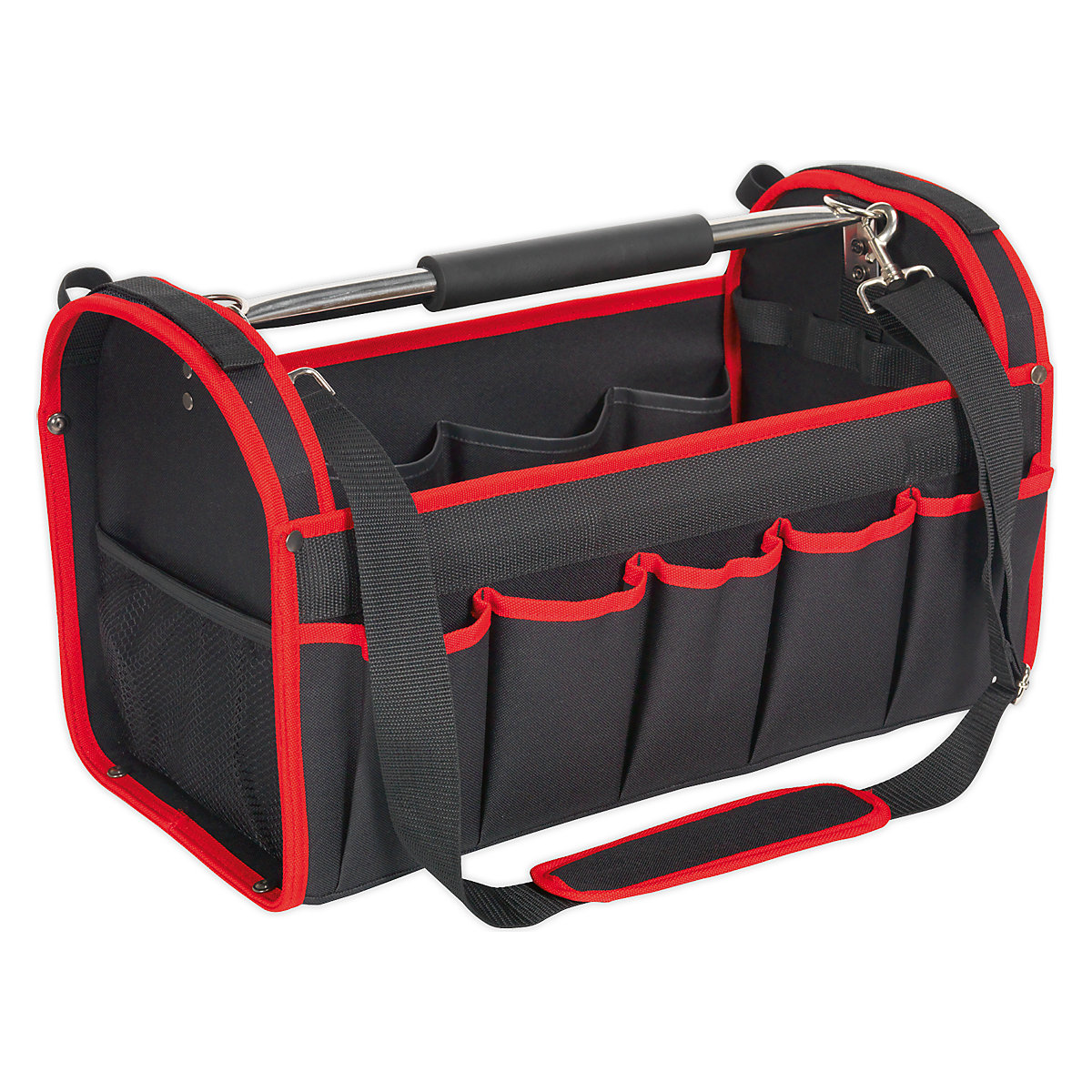 Sealey 500mm Open Tool Storage Bag, Sealey 500mm Open Tool Storage Bag, Sealey Open Tool Storage Bag | 295h x 500w x 250d mm | 14 Pockets-0