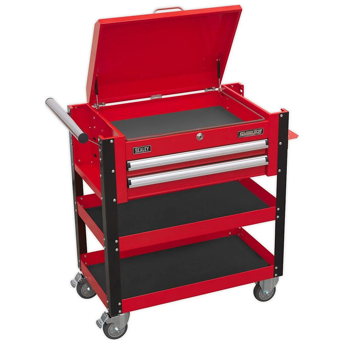 Sealey Heavy Duty Mobile Tool Trolley with Lockable Top, Sealey Heavy Duty Mobile Tool Trolley with Lockable Top, Sealey Heavy Duty Mobile Tool Trolley with Lockable Top-0