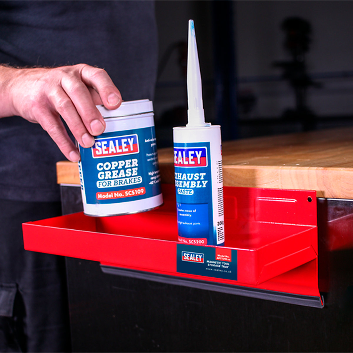 Sealey Magnetic Tool Storage Tray (Product illustration 4)-3