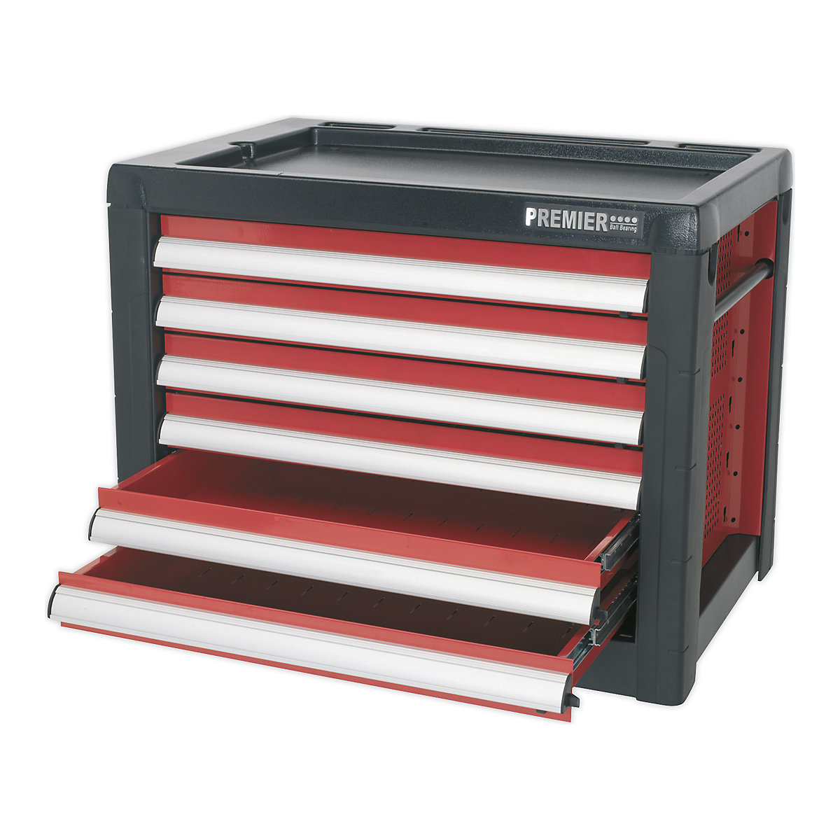 Sealey Premier Topchest | 6 Drawer | Heavy Duty | Red (Product illustration 2)-1