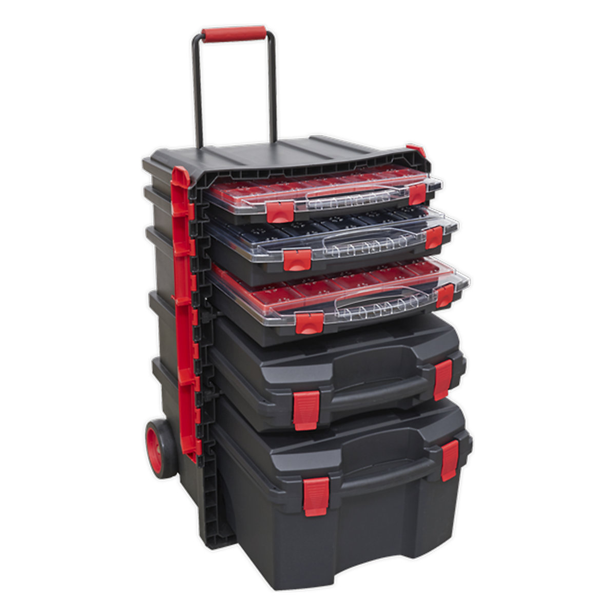 Sealey Professional Mobile Toolbox | 5 Removable Cases (Product illustration 3)-2