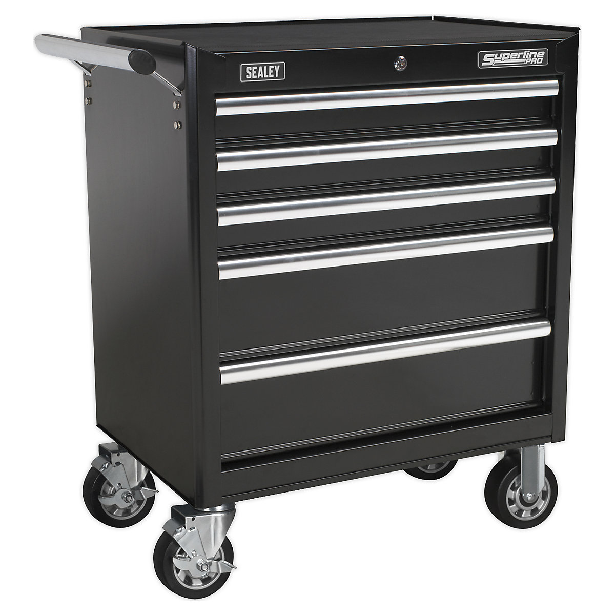 Sealey Superline Pro Rollcabs | 5 Drawer, Sealey Superline Pro Rollcabs | 5 Drawer, Sealey Superline Pro Rollcab | 5 Drawer | Black-0