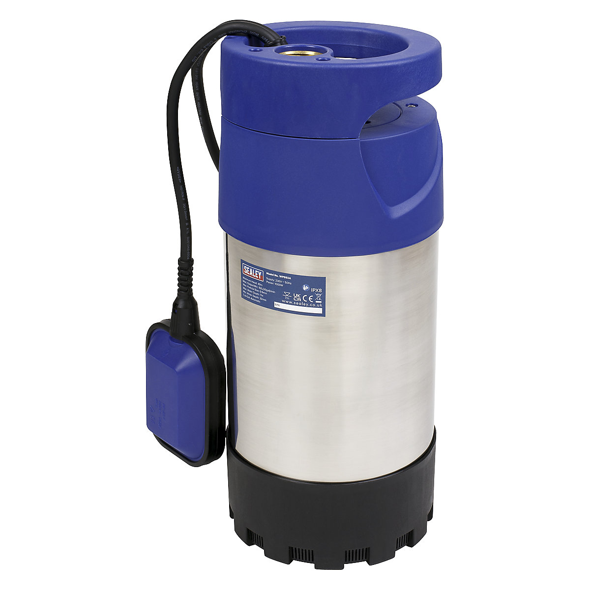 Sealey Submersible Stainless Water Pump | 40m Head | Automatic (Product illustration 2)-1
