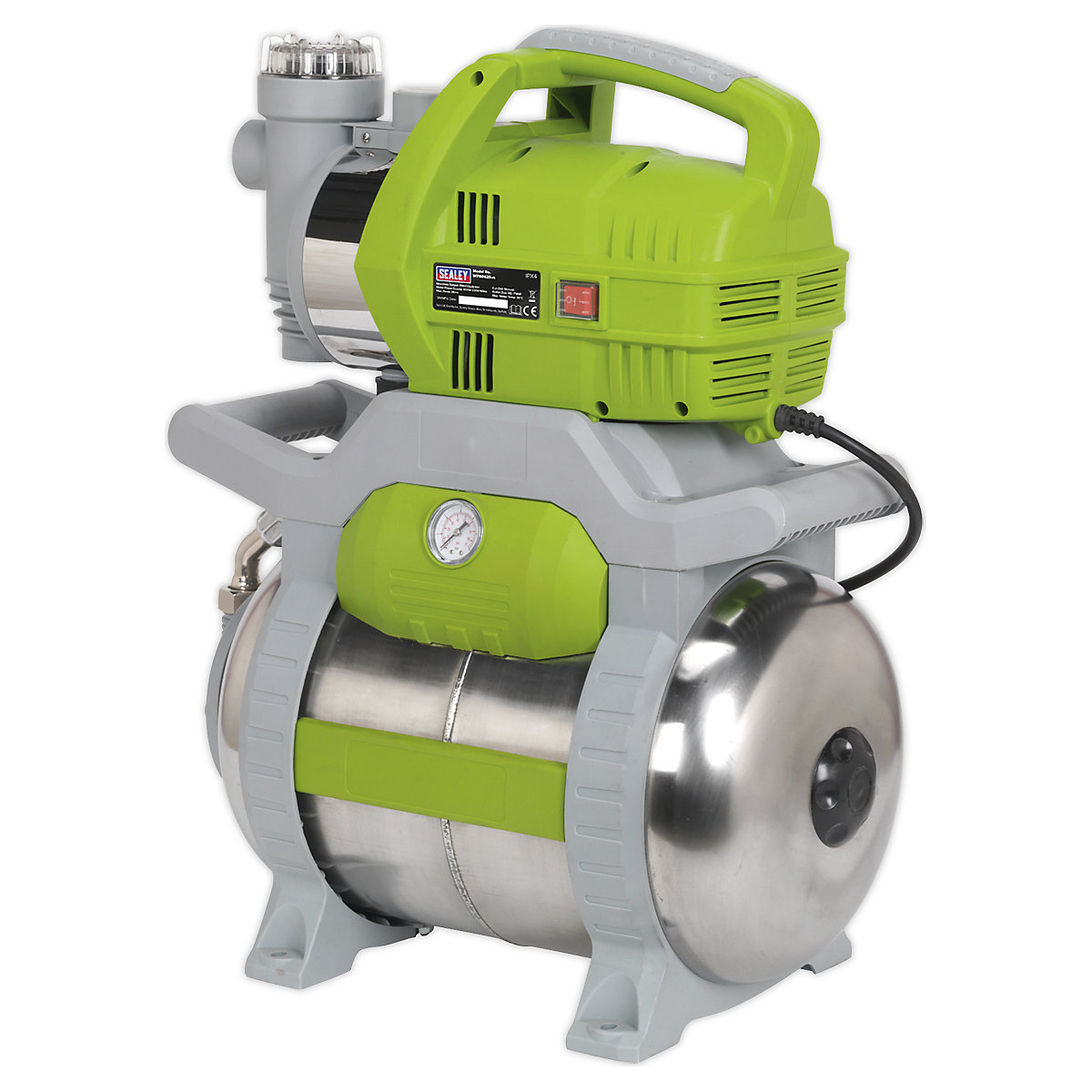 Sealey Surface Mounting Booster Pump | Stainless Steel (Product illustration 2)-1