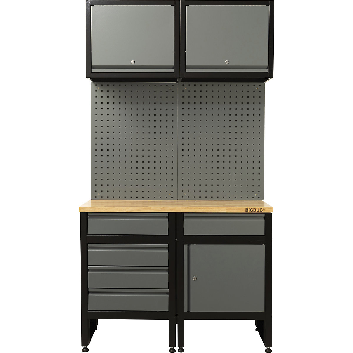 BiGDUG Garage Modular Cabinet Kits | 1120mm Wide | 2 Cabinets