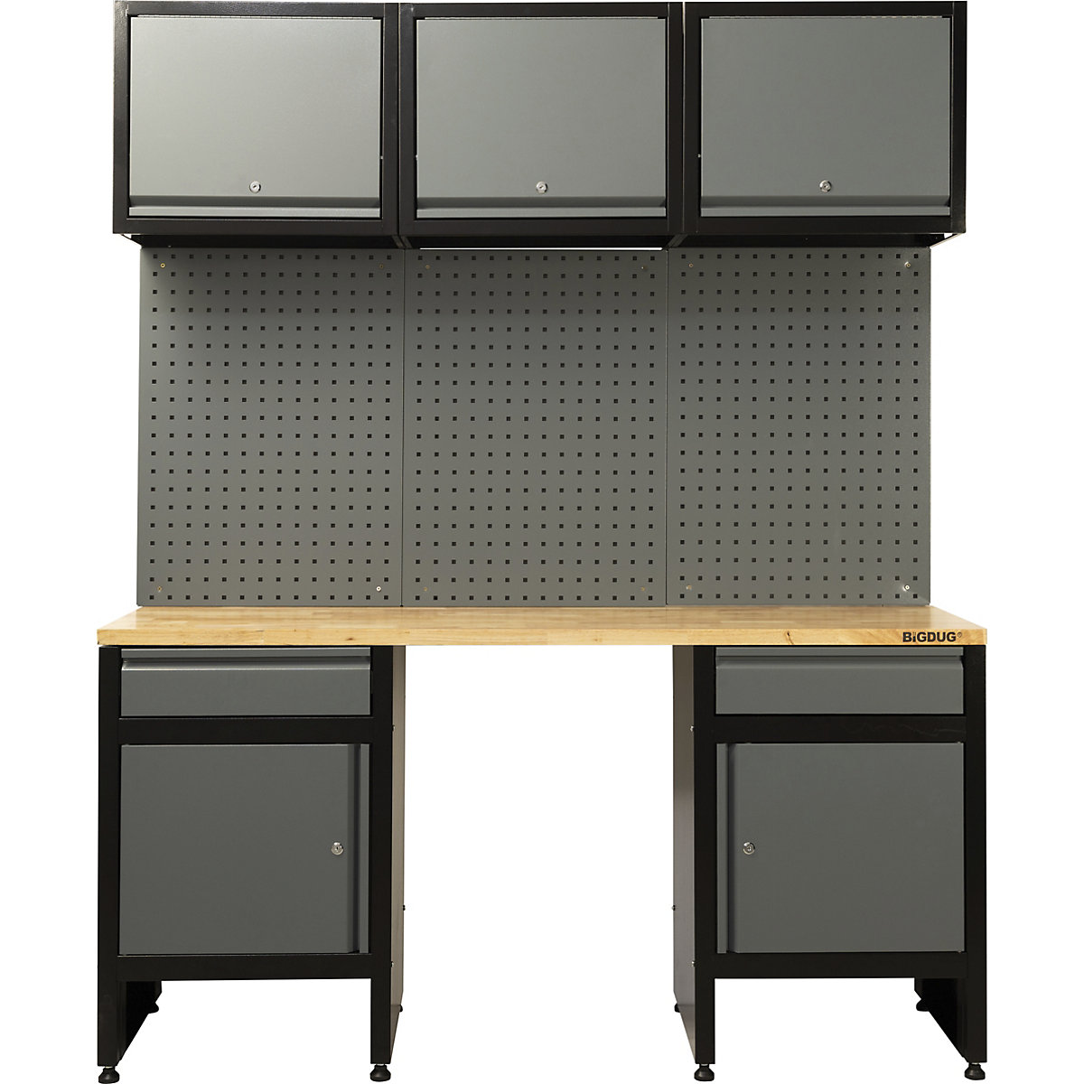 BiGDUG Garage Modular Cabinet Kits | 1678mm Wide | 2 Cabinets
