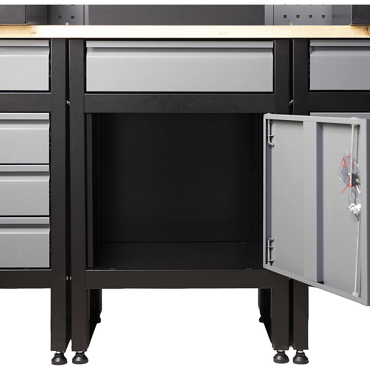 BiGDUG Garage Modular Cabinet Kits | 2278mm Wide | 3 Cabinets & Floor Cupboard (Product illustration 5)-4