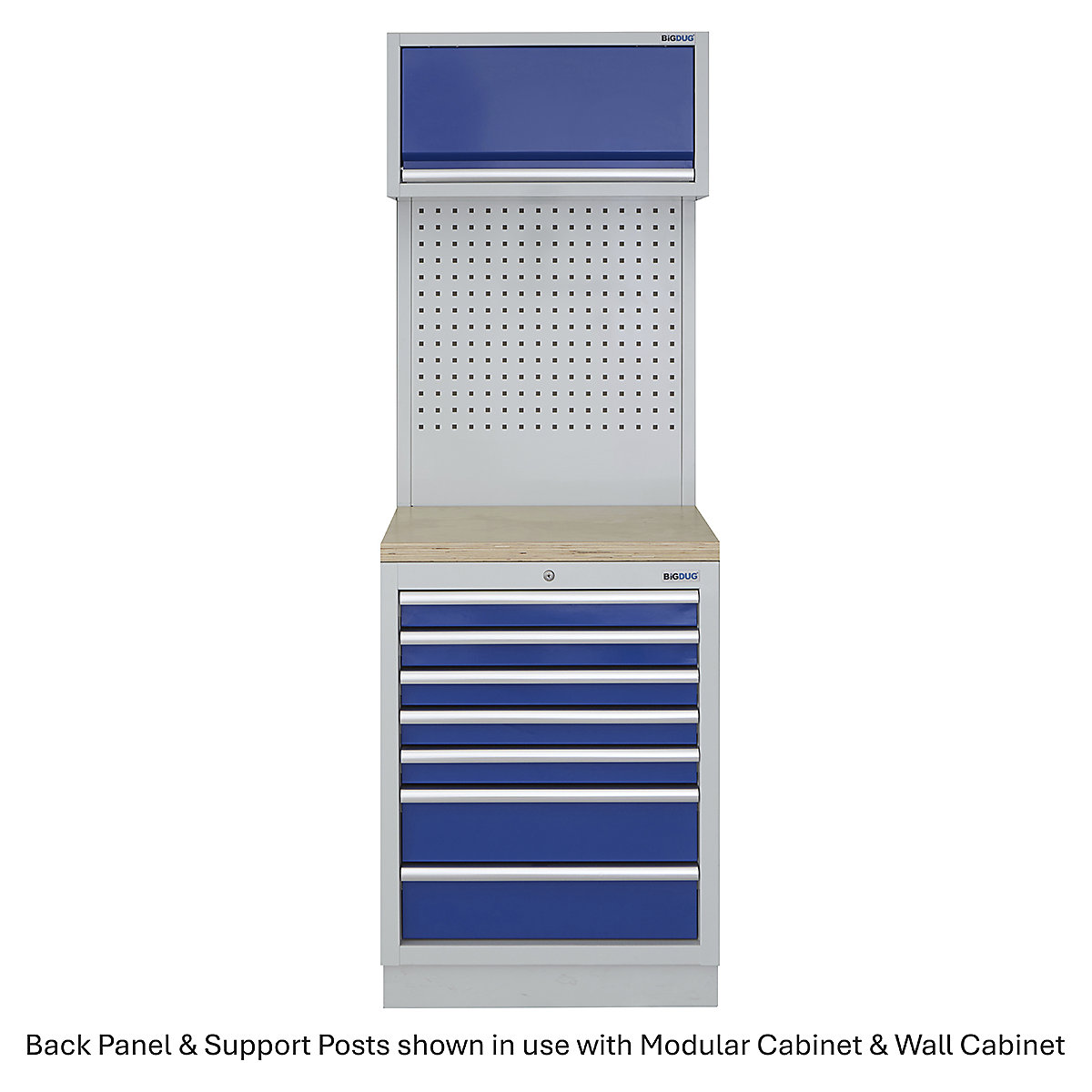 BiGDUG Modular Storage System | Back Panel & Support Post Kit (Product illustration 4)-3