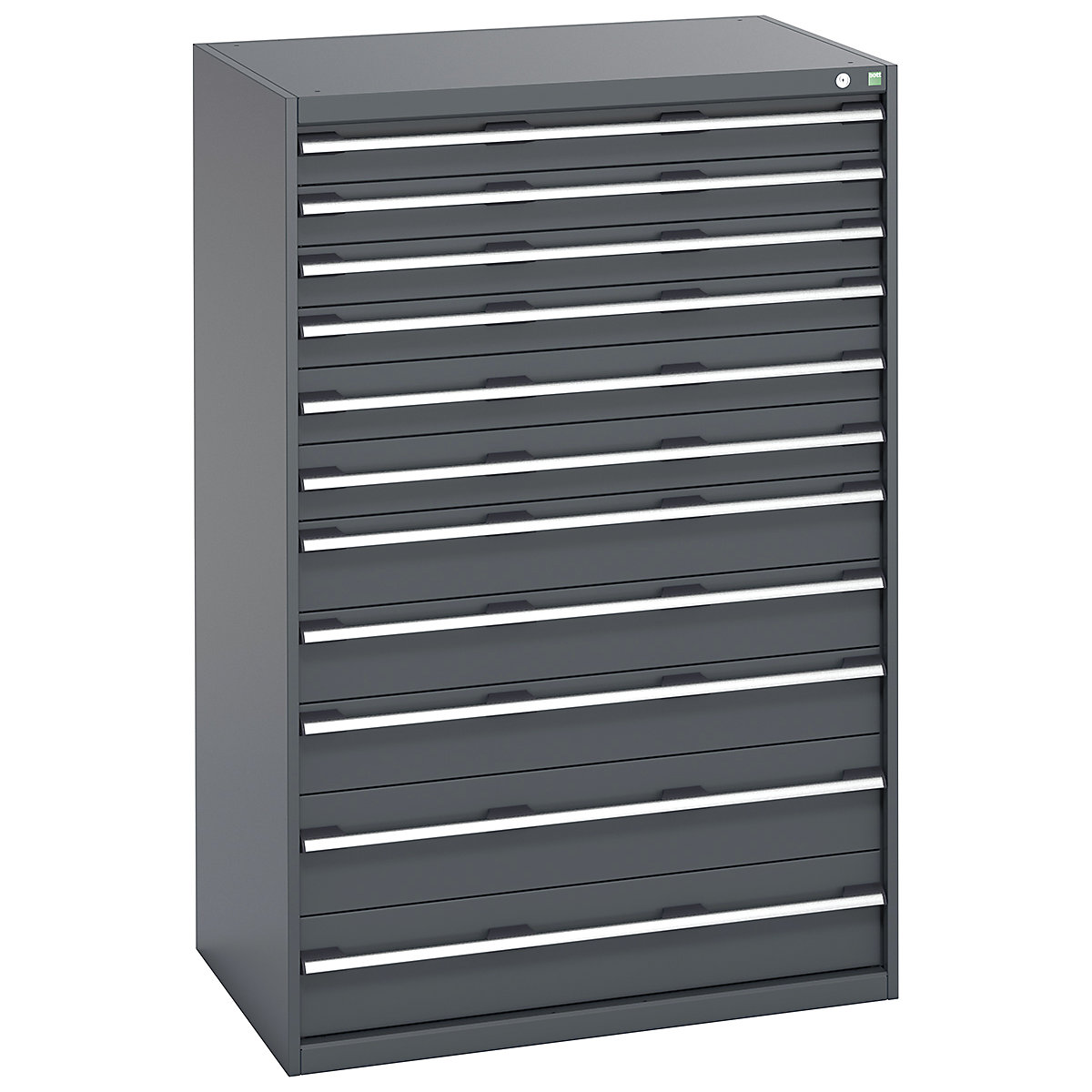 Bott Cubio Cabinets | 1050mm Wide, Bott Cubio Cabinets | 1050mm Wide, Bott Cubio Cabinet | 11 Drawers | 1600h x 1050w x 750d mm | Dark Grey Doors | Dark Grey Housing-0